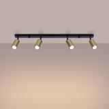 Plafon WINX 4L czarny/złoty