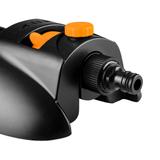 Zraszacz oscylacyjny, metalowy pałąk, 18 dysz, regulacja siły strumienia