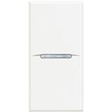 AXOLUTE - Przycisk jednobiegunowy NO 10A (zaciski automatyczne) 1 moduł AXIAL biały, Bticino