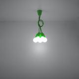 Sollux Lampa wisząca DIEGO 5 zielony SL.0583