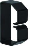 tehalit.BA6 Klamra do przewodów 40x60 czarny B400603 HAGER