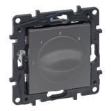 Niloe Step - łącznik sterowania wentylacją 4-pozycyjny- kolor stalowy, Legrand