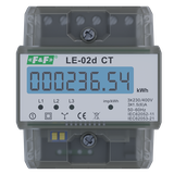 Licznik energii elektrycznej - trójfazowy z programowalną przekładnią wyświetlacz LCD kl.1 LE-02D-CT F&F