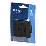 Gniazdo 1xRJ45 Cat5 Pearl, RJ45-5CAT/P1, czarny