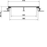 tehalit.BK Kanał współpoziomy boczna folia ochronna BKF 600x(65-110)mm stal BKF600065 HAGER