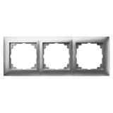 Ramka SENTIA 3x srebro połysk  IP 20
