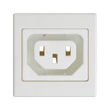 Simon Connect Pokrywa K45 gniazdo IEC320 230V żeńskie (C13) czysta biel