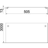 DRL/500, POKRYWA Z RYGLEM WZMOC.500MM FS