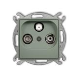 ICON Mechanizm gniazda abonenckiego RTV-SAT przelotowego 10dB szałwiowy