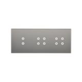 Simon 54 Touch Panel dotykowy S54 Touch 3 moduły 2 pola dotykowe pionowe + 4 pola dotykowe +  4 pola dotykowe srebrna mgła DSTR3344/71 KONTAKT