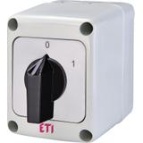 Przełącznik 0-1 3P w obudowie CS 16 10 PN 004773164 ETI