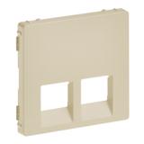 VALENA LIFE PLAKIETKA GNIAZDA 2 x RJ 45 KREMOWA, Legrand
