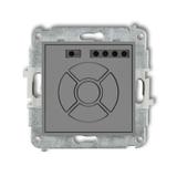 ICON Mechanizm elektronicznego sterownika roletowego (przycisk centralny/dodatkowy) szary mat