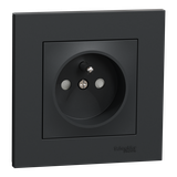 Miluz ED, Gniazdo zasilające 2P+PE 16A, antracyt