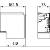 GK-FH70110CW, Naroże płaskie