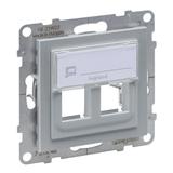 Suno Adapter Keystone Podwójny Aluminium 721345 LEGRAND