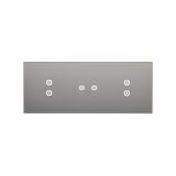 Simon 54 Touch Panel dotykowy S54 Touch 3 moduły 2 pola dotykowe pionowe + 2 pole dotykowe poziome + 2 pola dotykowe pionowe srebrna mgła DSTR3323/71 KONTAKT