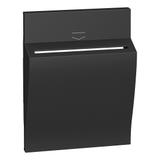 LIVING NOW - PLAKIETKA ŁĄCZNIKA HOTELOWEGO - 3 MODUŁY - CZERŃ, Bticino