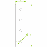 LCP3 Łącznik ceownika 6,0 mm