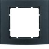 BERKER B.3 Ramka pojedyncza aluminium czarna/antracyt 10113005 HAGER