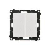 Simon 55 WMDL-TEW2-111 Łącznik elektroniczny podwójny z funcją przycisku lub łącznika czasowego, 2x1 TEW2.01/111 KONTAKT
