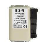 FUSE 400A 1000V 1*BKN/75 AR Wkładka szybka 400A AC 1000V rozmiar 1 43x61x74 mm aR I 170M3961 EATON