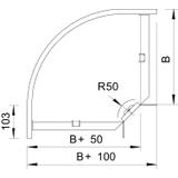 DFB 90/100, POKRYWA ŁUKU 90 100MM FT