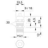 V-TEC/L, DŁAWIKI Z DŁUGIM GWINT.PG21 MS