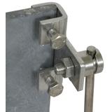 Zacisk krawędziowy 5-18 mm, do drutu 6-10 mm, stal nierdzewna NIRO