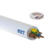 Przewód instalacyjny YDY żo 3x2,5mm2 biały 450/750V /100m/ NKT