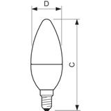 CorePro candle ND 7-60W E14 840 B38 FR