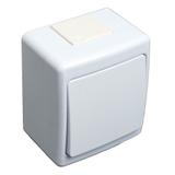 Wyłącznik BETA, pojedynczy, jednobiegunowy, IP44, biały