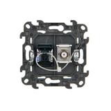 Simon 24 Gniazdo antenowe typu F + RJ45 kat.6 biały NASFRJ45.01/11