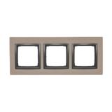 Simon 54 Nature Ramka 3-krotna Nature-Beton FUNDA MENTE IP20/IP44* (*IP44-należy zastosować zestaw uszczelek DUN3) DRN3/93 KONTAKT