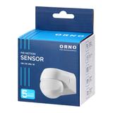 Czujnik ruchu 180° IP44, 800W, max 15m, mini, biały