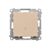 Simon 55 Przycisk zwierny /światło/ szybkozłączka Szampański mat