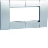 tehalit.WA Ramka montażowa podwójna 45x45mm aluminium GT452ALU HAGER