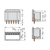 Wtyk picoMAX raster 3,5mm 8‑biegunoweunowy z prostymi pinami lutowniczymi 2091‑1408 /100szt./ WAGO