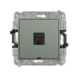 ICON Mechanizm gniazda komputerowego pojedynczego 1xRJ45, kat. 5e, 8-stykowy, bez pola opisowego sza