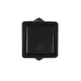 TEKNO Łącznik zwierny 250V czarny IP54 27353 KANLUX