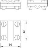 252 8-10 V4A, Zacisk krzyżowy