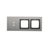 Simon 54 Touch Panel dotykowy S54 Touch 3 moduły 2 pola dotykowe pionowe + 2 otwory na osprzęty S54 burzowa chmura DSTR3300/72 KONTAKT