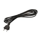 Przewód przyłączeniowy wtyczka EURO 2P 2x0,75mm2 IP20 1,9m czarny ORNO