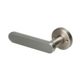 Klamka szyfrowa z klawiaturą dotykową. Otwierana na PIN z czytnikiem linii papilarnych oraz telefon