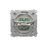 Simon Basic Gniazdo antenowe pojedyncze końcowe stal inox (zastępuje BMAK1.01/..)