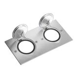 Pokrywa Gniazda Podwójna Prostokątna Inox 089702 LEGRAND