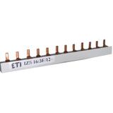 Szyna łączeniowa sztyftowa 3P 100A 16mm2 (12 mod.) IZS16/3F/12/V (0,32) 002921122 ETI