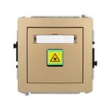 DECO Mechanizm gniazda światłowodowego/optycznego pojedynczego złoty metalik