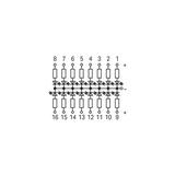 bramka z 16 diodami LED DC 24V