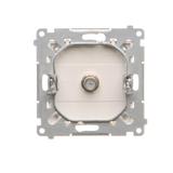 Simon 55 Gniazdo antenowe typu /F/ pojedyncze Do instalacji indywidualnych Szampański mat